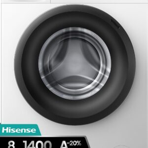 Lavadora Hisense WF1Q8041BW 8 kg 1400 rpm Clase A Blanca